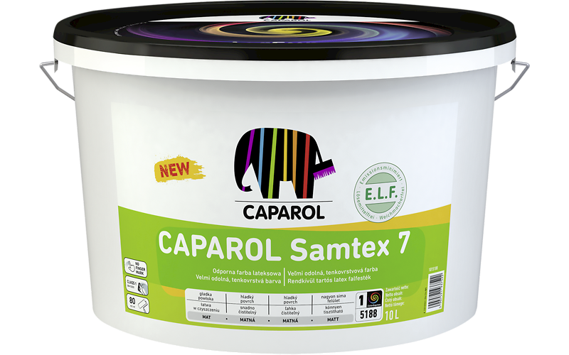 $ SAMTEX7   B1 10L     Farba lateksowa matowa 1kl. biała