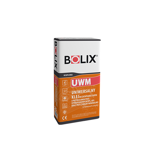 BOLIX UWM Klej do przyklejania styropianu, XPS i wełny 25kg 