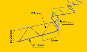 Podkładka dystansowa liniowa stalowa ZET 160/2400