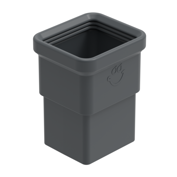 GALECO BEZOKAPOWY CZARNY MAT≈RAL9005  70X80 Mufa z uszczelką i klejem PVC