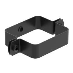 GALECO BEZOKAPOWY CZARNY MAT≈RAL9005  70X80 Obejma rury STAL 