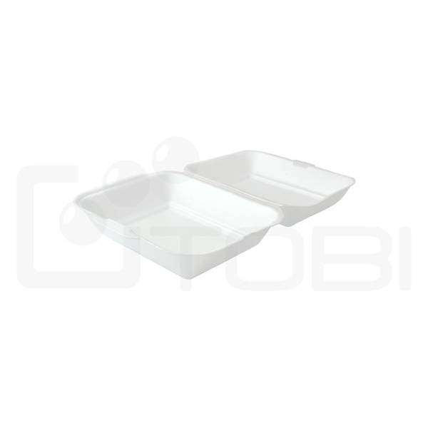 MenuBox hamburger podwójny biały /125szt.