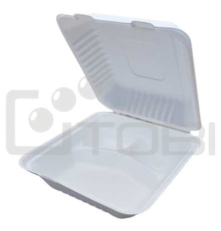 MenuBOX PULPA biała 23x23x8 3-dzielny /50szt.