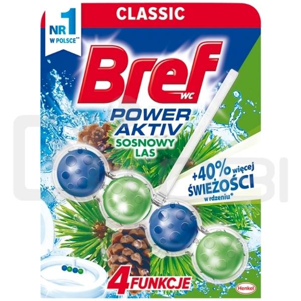 Kostka WC BREF PowerAktiv SOSNOWY LAS