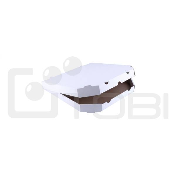 Pudełko PIZZA BIAŁE 32x32x3,5cm ŚCIĘTE E /100szt.