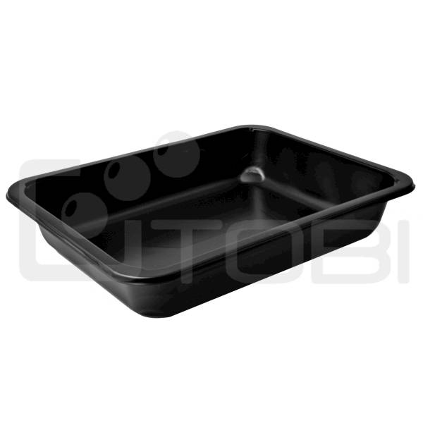 Pojemnik do zgrzewu 227x178x45 czarny 1-D /80szt.