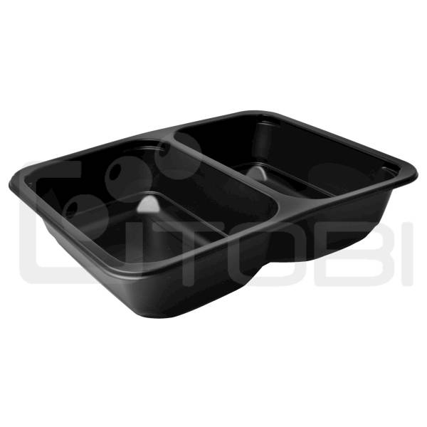 Pojemnik do zgrzewu 227x178x45 czarny 2-D /80szt.