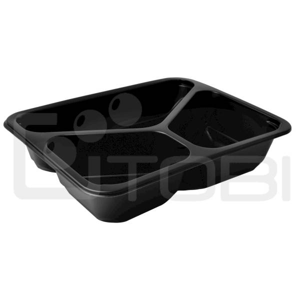 Pojemnik do zgrzewu 227x178x45 czarny 3-D /80szt.