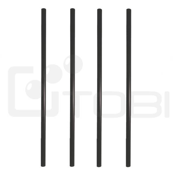 Słomka PROSTA shake CZARNA fi=7mm x 22cm /a'500