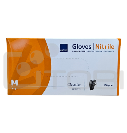 Rękawice NITRYLOWE Classic black  "M" /100szt.