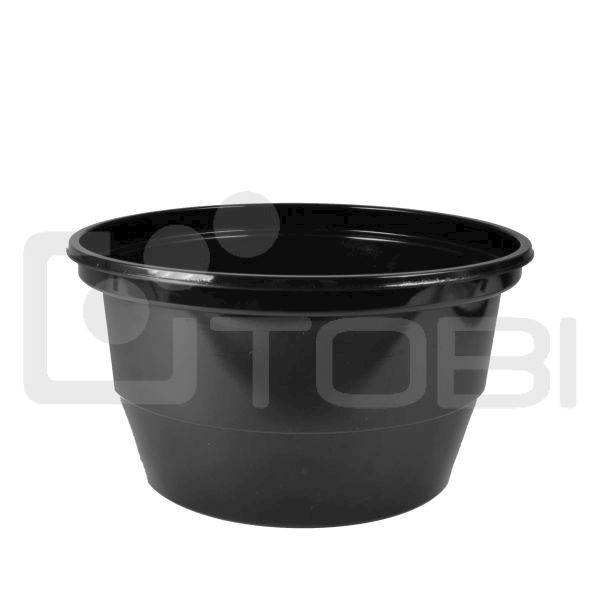 Easy Handle pojemnik okrągły CZARNY 460ml /50szt.