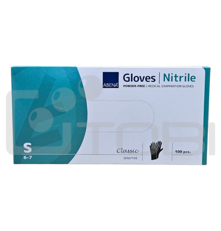 Rękawice NITRYLOWE Classic black  "S" /100szt.