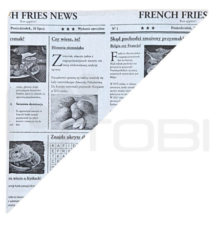 Koperta FRYTKA gazeta 200g 220x220mm /200szt.