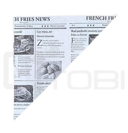 Koperta FRYTKA gazeta 100g 180x180mm /200szt.