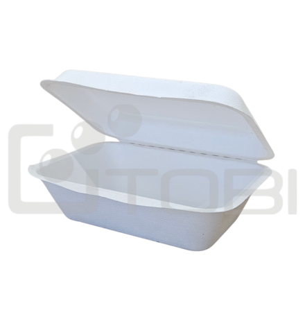 MenuBOX PULPA biała 17x11x6 ham. podwójny /50szt.