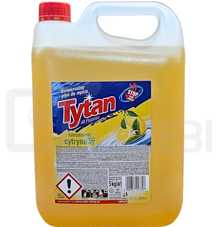 TYTAN płyn uniwersalny 5 litrów CYTRYNOWY
