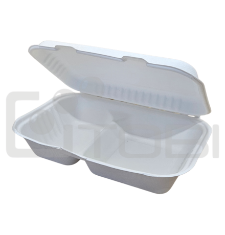 MenuBOX PULPA biała 25x16x7 1/2 obiadu 2D /50szt.