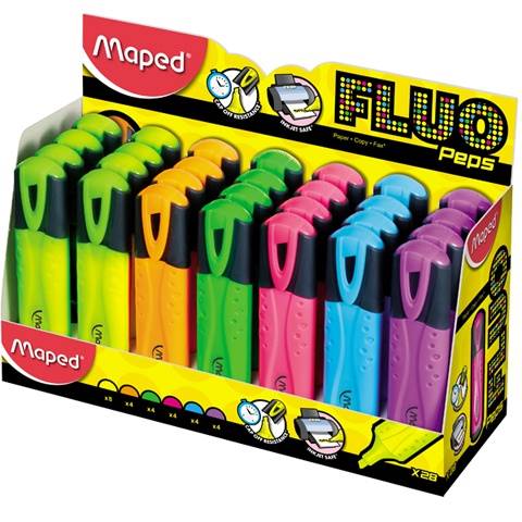 Zakreślacz Maped Fluo Peps żółty
