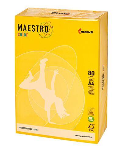 Papier A4 kolorowy Mondi 80g CY39 Canary Yellow