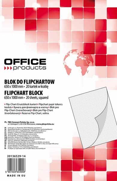BloK do flipchartów 20 kartek w kratkę