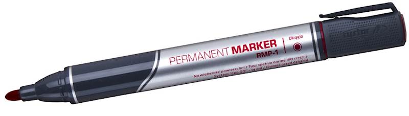 Marker permanentny Rystor 2mm czerwony