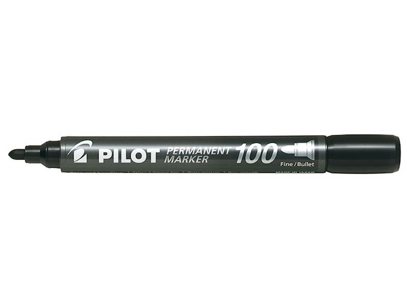 Marker permanentny PILOT SCA-100 okrągły czarny
