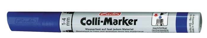 Marker permanentny Herlitz Colli niebieski 1-4mm