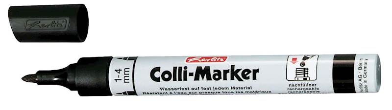 Marker permanentny Herlitz Colli czarny 1-4mm