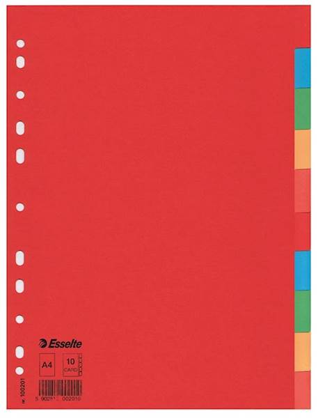 Przekładki A4 Esselte 100201 kolor