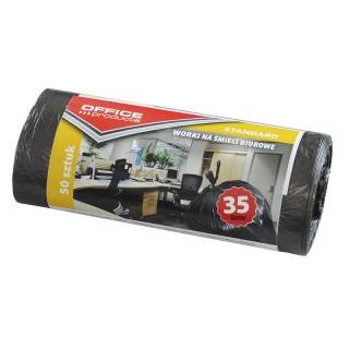 Worki na śmieci  35l 50szt czarne Office