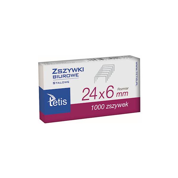 Zszywki Tetis 24/6 1000szt