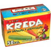 Kreda szkolna kolor 50 szt Marbor