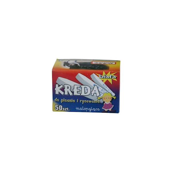 Kreda szkolna biała 50 szt Marbor