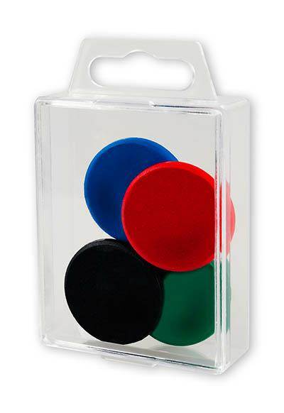 Magnesy 32mm 4 szt mix kol.