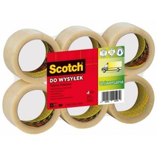 Taśma pakowa przeźroczysta Scotch 371 50x66