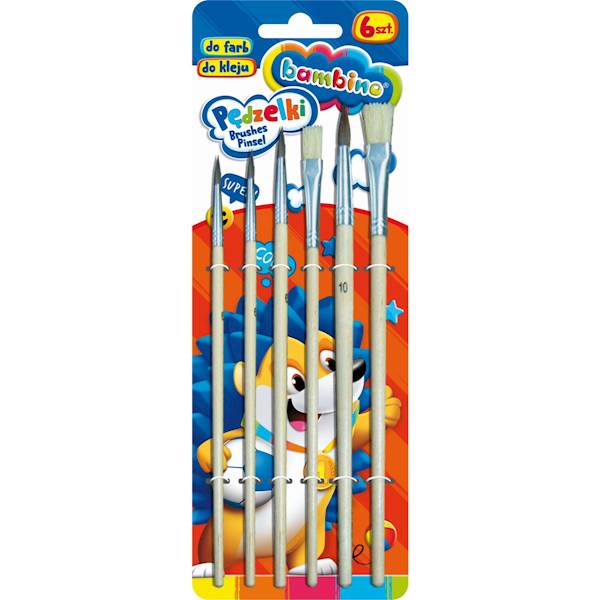 Pędzelki Bambino 6szt