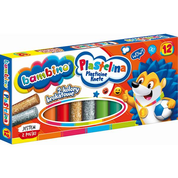 Plastelina 12kol Bambino