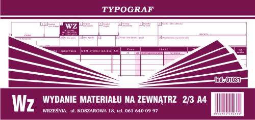 D. WZ 2/3 A-4 11 poz Typograf 01031