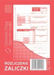 D. Rozliczenie zaliczki 409-5
