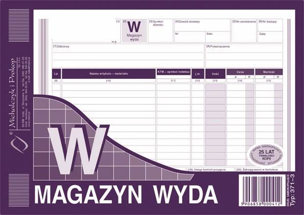 D. Magazyna Wyda MW 371-3