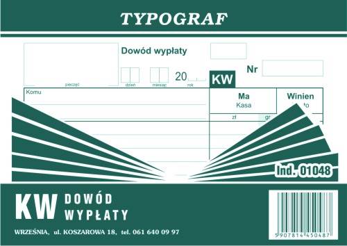 D. KW A6 Typograf samokopia