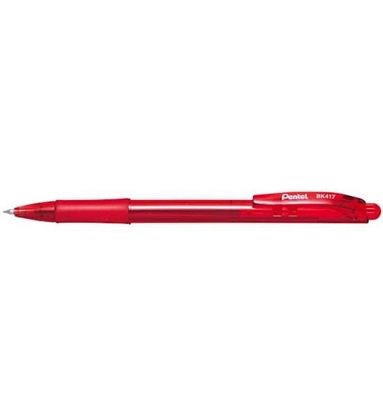 Długopis Pentel BK417 czerwony automat