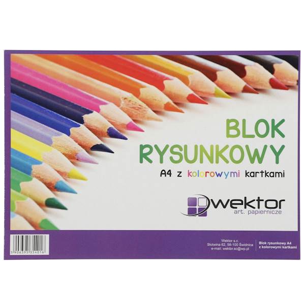 Blok rysunkowy A4 kolor