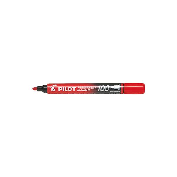 Marker permanentny PILOT SCA-100 okrągły czerwony