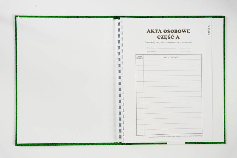 Teczka do akt osobowych konfex T04 czerwona