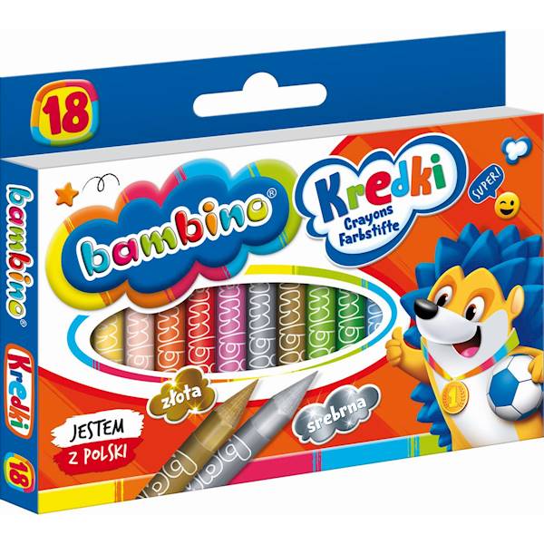 Kredki świecowe Bambino 18 kol