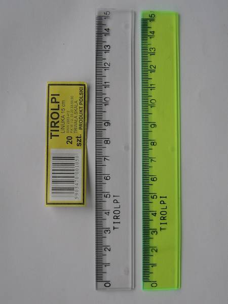 Linijka plastikowa 15cm