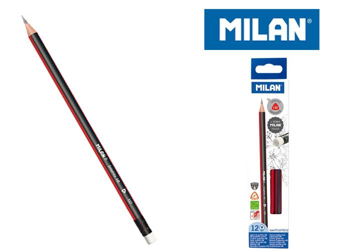 Ołówek Milan HB z gumką
