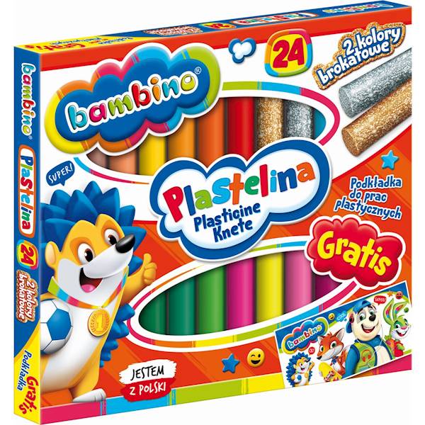 Plastelina 24 kol Bambino