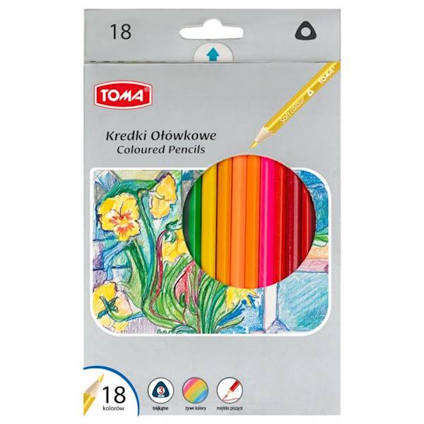 Kredki Toma ołówkowe 18 kol.